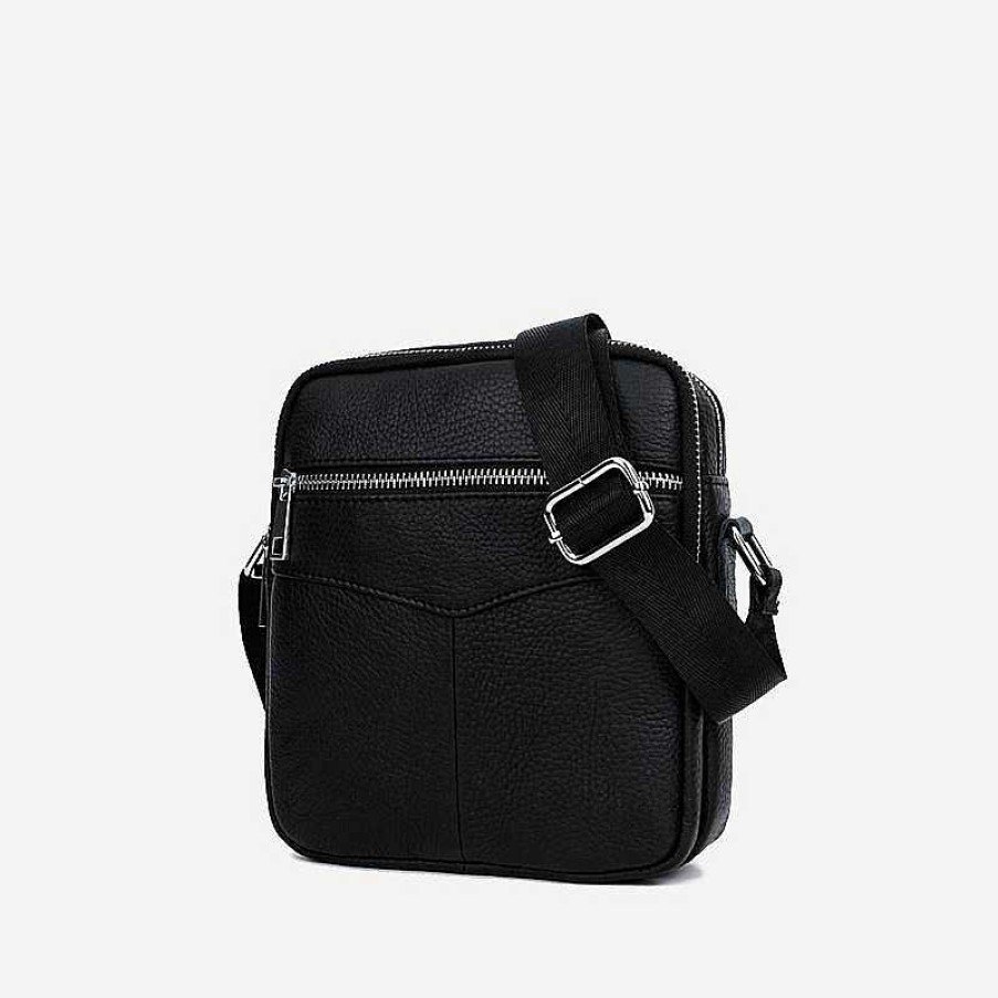 Homme Sac Bandoulière | Petite Sacoche A Bandouliere En Cuir Veritable