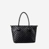 Femme Sac Bandoulière | Sac A Main Cabas En Cuir Matelasse Noir