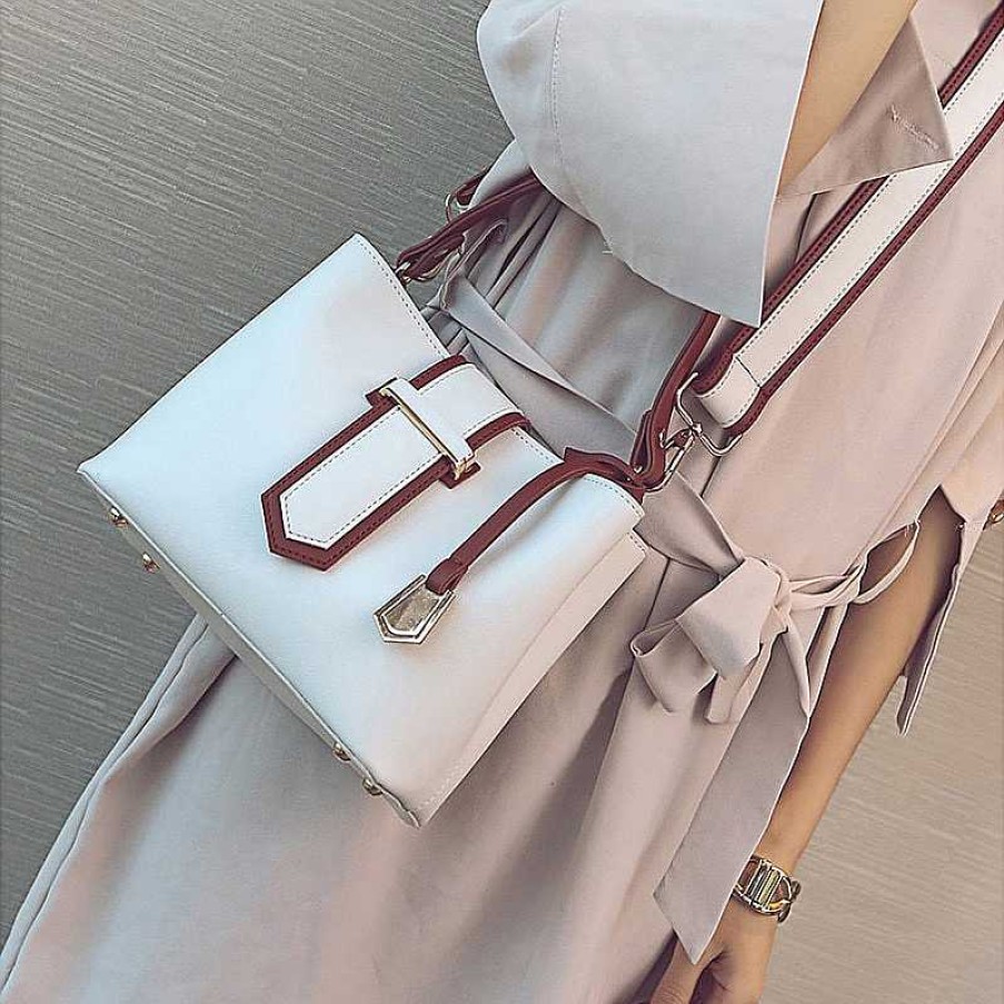 Femme Sac Bandoulière | Sac A Main Bandouliere En Cuir Blanc