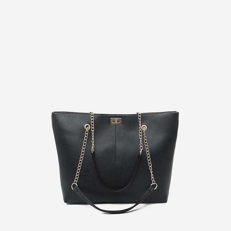 Femme Sac Bandoulière | Sac Cabas A Chaine Cuir Petits Grains Ou Matelasse